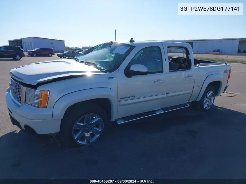 2013 GMC Sierra K1500 Slt VIN: 3GTP2WE78DG177141 Lot: 40459207