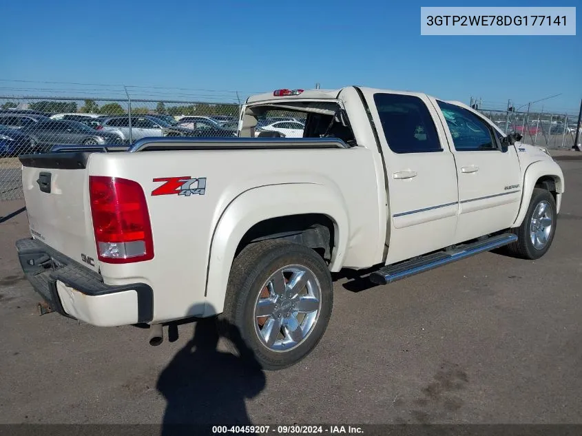 2013 GMC Sierra K1500 Slt VIN: 3GTP2WE78DG177141 Lot: 40459207