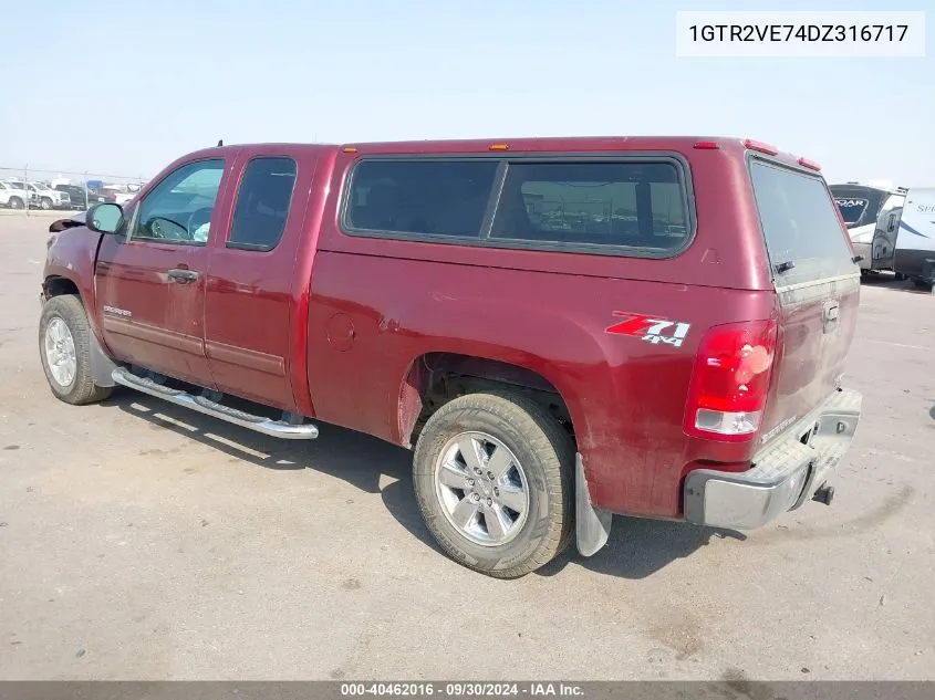 2013 GMC Sierra 1500 Sle VIN: 1GTR2VE74DZ316717 Lot: 40462016