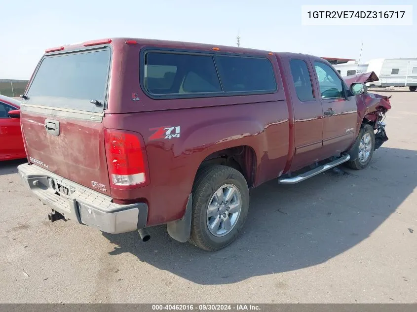 2013 GMC Sierra 1500 Sle VIN: 1GTR2VE74DZ316717 Lot: 40462016