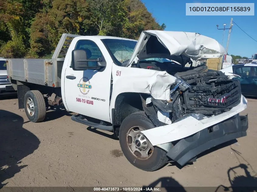 2013 GMC Sierra 2500Hd Work Truck VIN: 1GD01ZCG8DF155839 Lot: 40473573