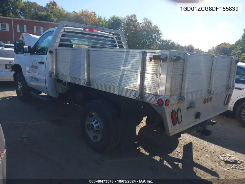 1GD01ZCG8DF155839 2013 GMC Sierra 2500Hd Work Truck