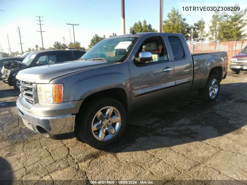 2013 GMC Sierra 1500 Sle VIN: 1GTR1VE03DZ308209 Lot: 40514605