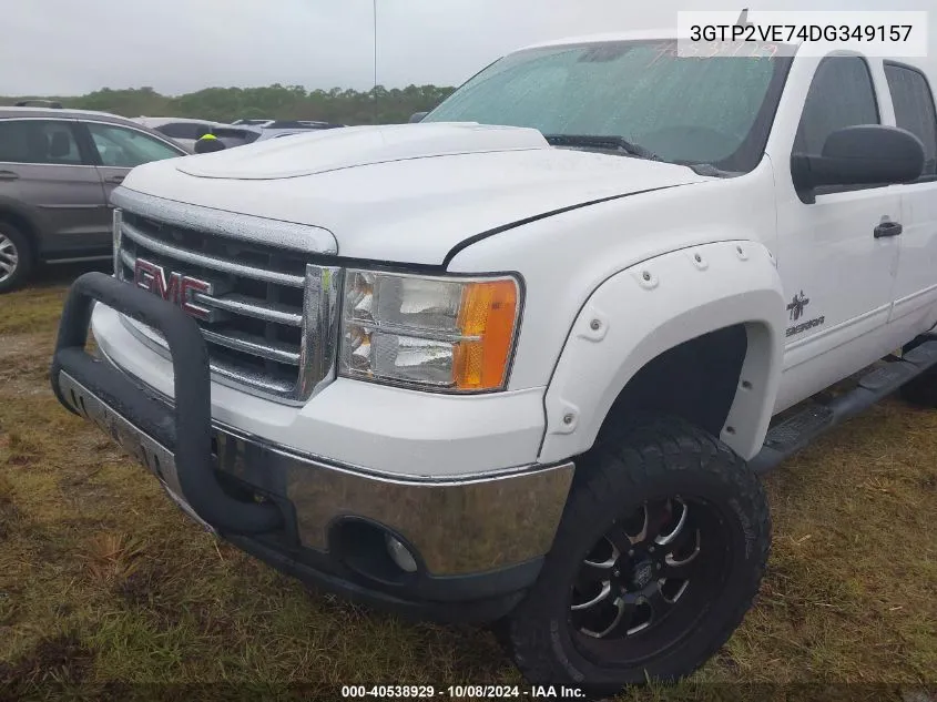 2013 GMC Sierra 1500 K1500 Sle VIN: 3GTP2VE74DG349157 Lot: 40538929