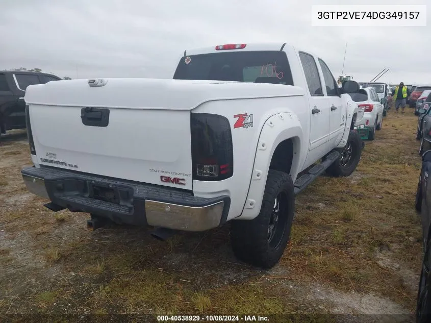 2013 GMC Sierra 1500 K1500 Sle VIN: 3GTP2VE74DG349157 Lot: 40538929