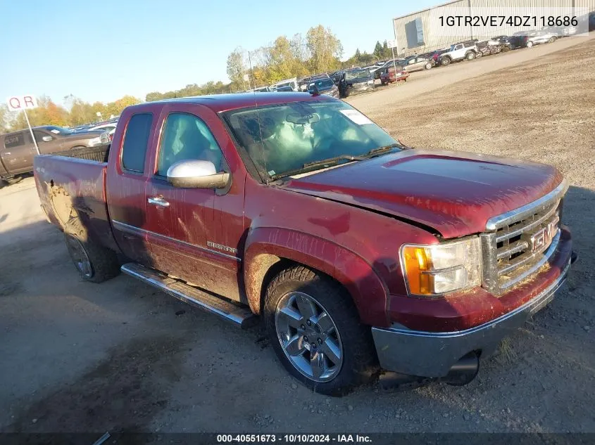 2013 GMC Sierra 1500 Sle VIN: 1GTR2VE74DZ118686 Lot: 40551673