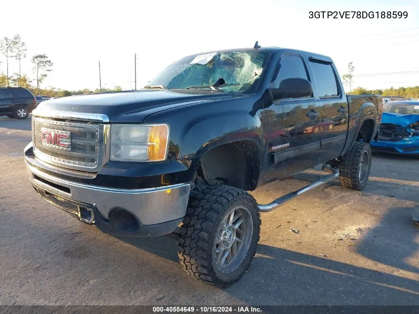 2013 GMC Sierra 1500 Sle VIN: 3GTP2VE78DG188599 Lot: 40554649