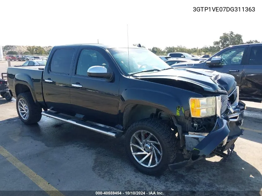 2013 GMC Sierra 1500 Sle VIN: 3GTP1VE07DG311363 Lot: 40559454