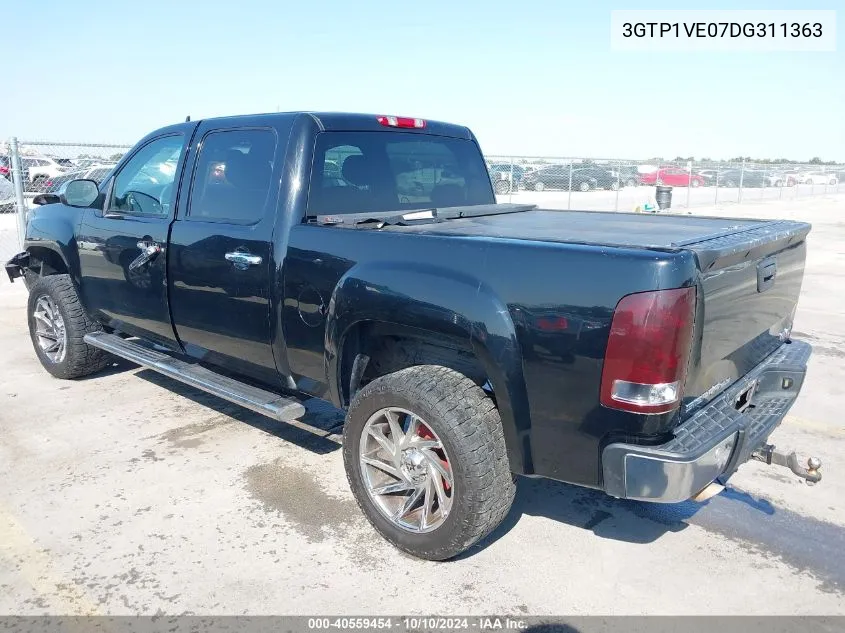 2013 GMC Sierra 1500 Sle VIN: 3GTP1VE07DG311363 Lot: 40559454