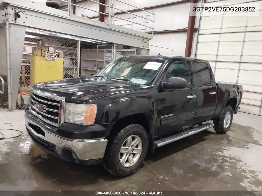 2013 GMC Sierra 1500 Sle VIN: 3GTP2VE75DG203852 Lot: 40566026