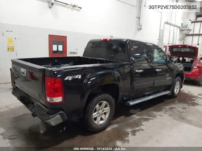 2013 GMC Sierra 1500 Sle VIN: 3GTP2VE75DG203852 Lot: 40566026