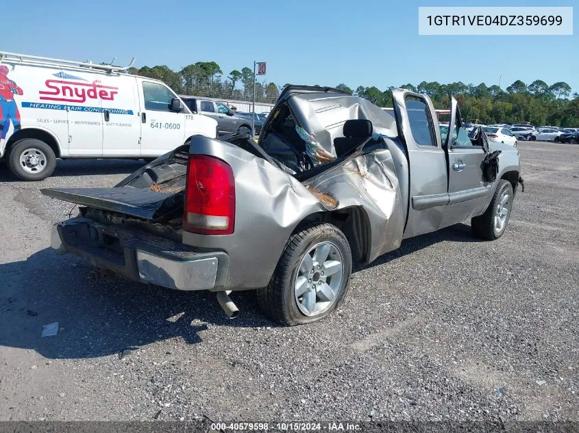 2013 GMC Sierra 1500 Sle VIN: 1GTR1VE04DZ359699 Lot: 40579598