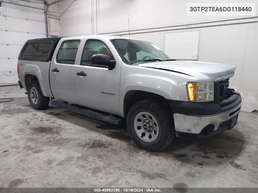 2013 GMC Sierra 1500 Work Truck VIN: 3GTP2TEA6DG118440 Lot: 40593190