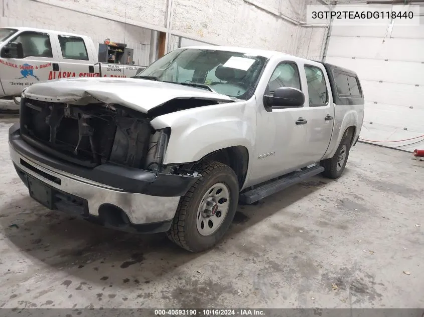 2013 GMC Sierra 1500 Work Truck VIN: 3GTP2TEA6DG118440 Lot: 40593190