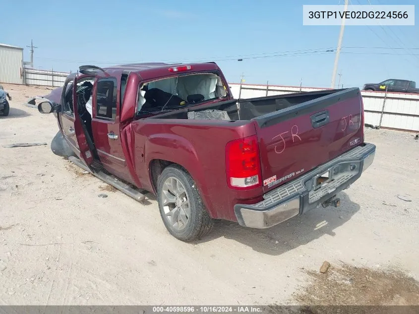 2013 GMC Sierra 1500 Sle VIN: 3GTP1VE02DG224566 Lot: 40598596