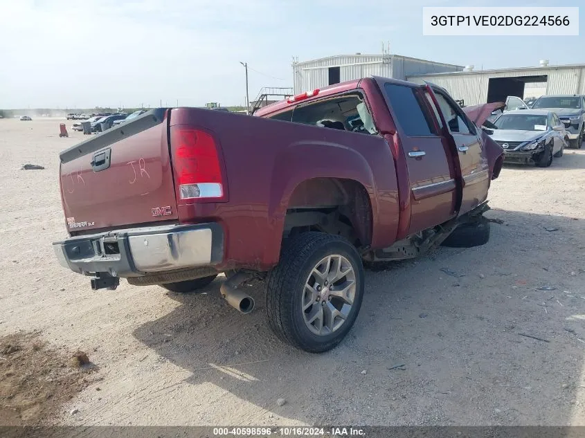 2013 GMC Sierra 1500 Sle VIN: 3GTP1VE02DG224566 Lot: 40598596