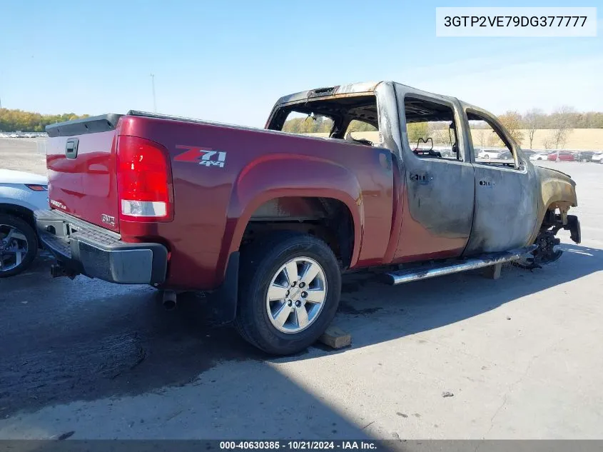 2013 GMC Sierra 1500 Sle VIN: 3GTP2VE79DG377777 Lot: 40630385