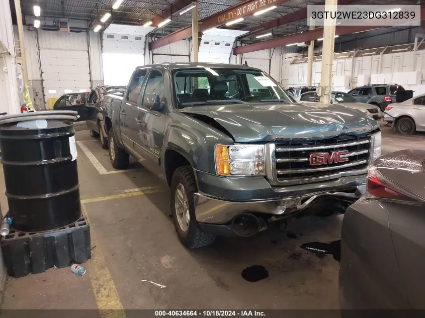 2013 GMC Sierra 1500 Slt VIN: 3GTU2WE23DG312839 Lot: 40634664