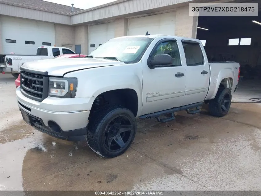 2013 GMC Sierra 1500 Sle VIN: 3GTP2VE7XDG218475 Lot: 40642262