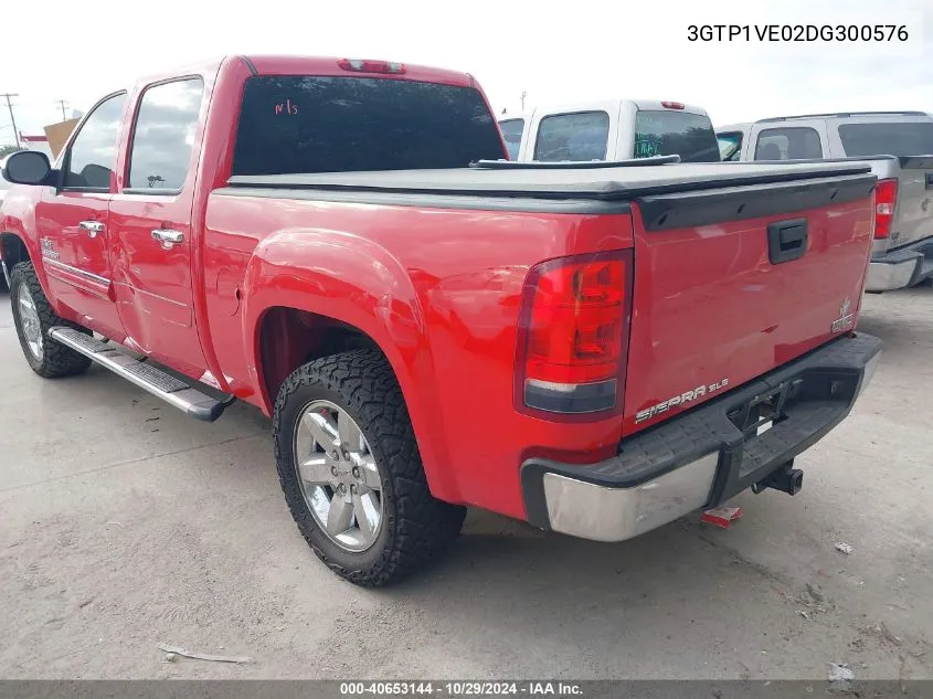 2013 GMC Sierra 1500 Sle VIN: 3GTP1VE02DG300576 Lot: 40653144