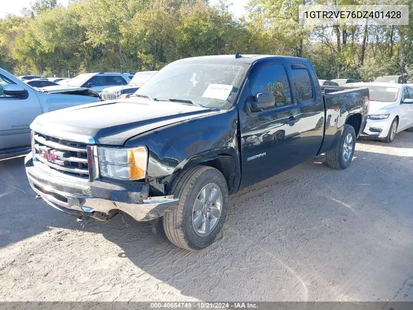 2013 GMC Sierra 1500 Sle VIN: 1GTR2VE76DZ401428 Lot: 40654749