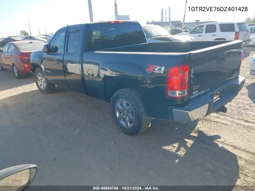 2013 GMC Sierra 1500 Sle VIN: 1GTR2VE76DZ401428 Lot: 40654749