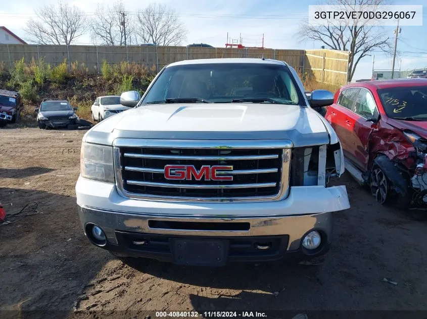 2013 GMC Sierra 1500 Sle VIN: 3GTP2VE70DG296067 Lot: 40840132