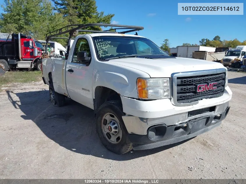 2014 GMC Sierra 2500Hd VIN: 1GT02ZCG2EF114612 Lot: 12063334