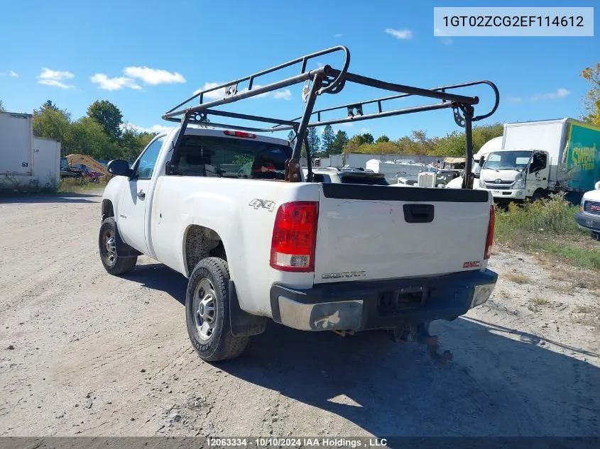 2014 GMC Sierra 2500Hd VIN: 1GT02ZCG2EF114612 Lot: 12063334