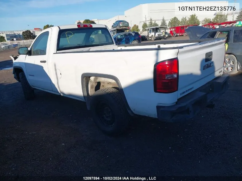 2014 GMC Sierra 1500 VIN: 1GTN1TEH2EZ135776 Lot: 12097594