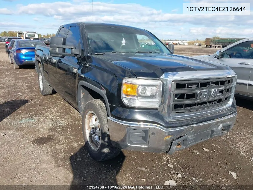 2014 GMC Sierra 1500 VIN: 1GTV2TEC4EZ126644 Lot: 12124738