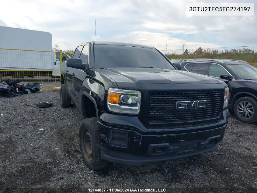 2014 GMC Sierra K1500 VIN: 3GTU2TEC5EG274197 Lot: 12144037