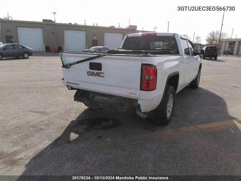 2014 GMC Sierra 1500 Crew Cab VIN: 3GTU2UEC3EG566730 Lot: 20178534