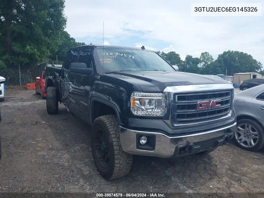 2014 GMC Sierra 1500 Sle VIN: 3GTU2UEC6EG145326 Lot: 39574579