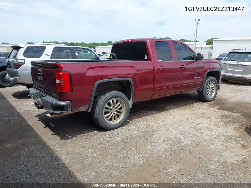 2014 GMC Sierra 1500 Sle VIN: 1GTV2UEC2EZ213447 Lot: 39629040