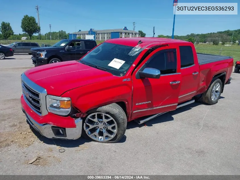 2014 GMC Sierra 1500 Slt VIN: 3GTU2VEC3EG536293 Lot: 39653394