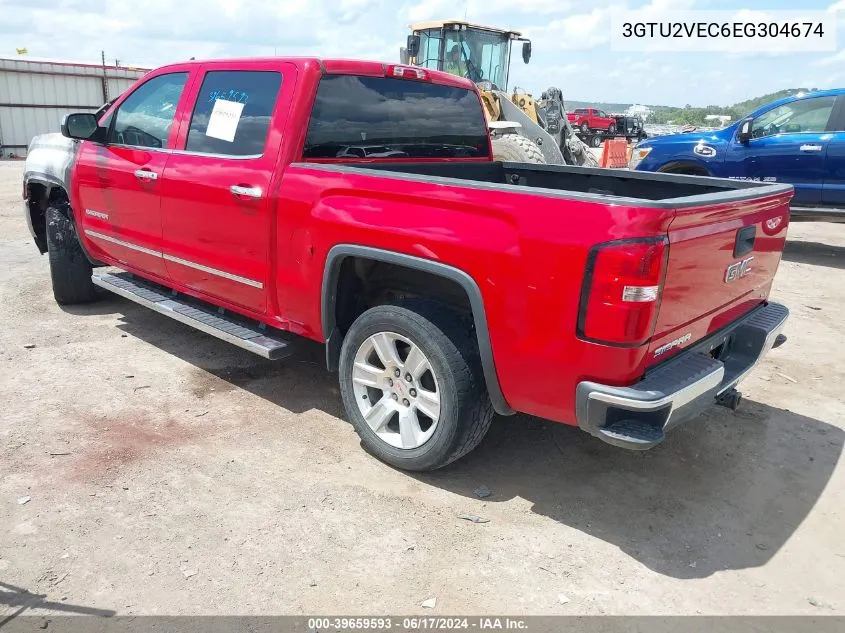 2014 GMC Sierra 1500 Slt VIN: 3GTU2VEC6EG304674 Lot: 39659593