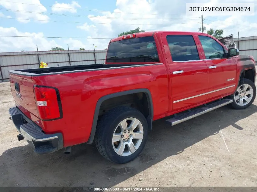 2014 GMC Sierra 1500 Slt VIN: 3GTU2VEC6EG304674 Lot: 39659593