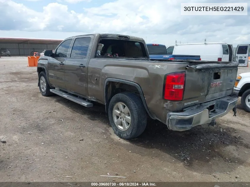 2014 GMC Sierra 1500 VIN: 3GTU2TEH5EG221429 Lot: 39680730