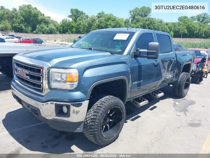 2014 GMC Sierra 1500 Sle VIN: 3GTU2UEC2EG480616 Lot: 39694200