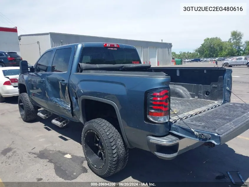 2014 GMC Sierra 1500 Sle VIN: 3GTU2UEC2EG480616 Lot: 39694200