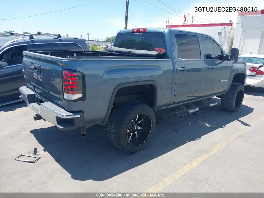 2014 GMC Sierra 1500 Sle VIN: 3GTU2UEC2EG480616 Lot: 39694200