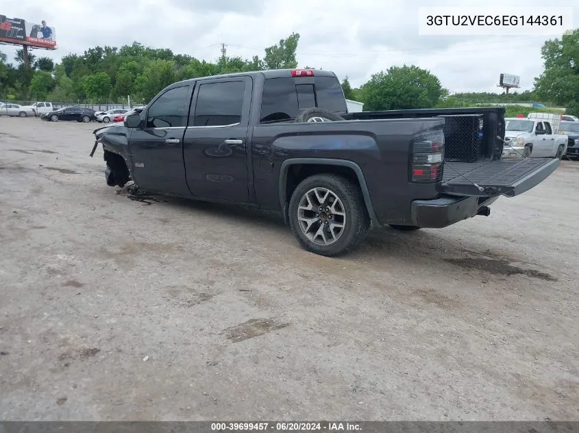 2014 GMC Sierra 1500 Slt VIN: 3GTU2VEC6EG144361 Lot: 39699457