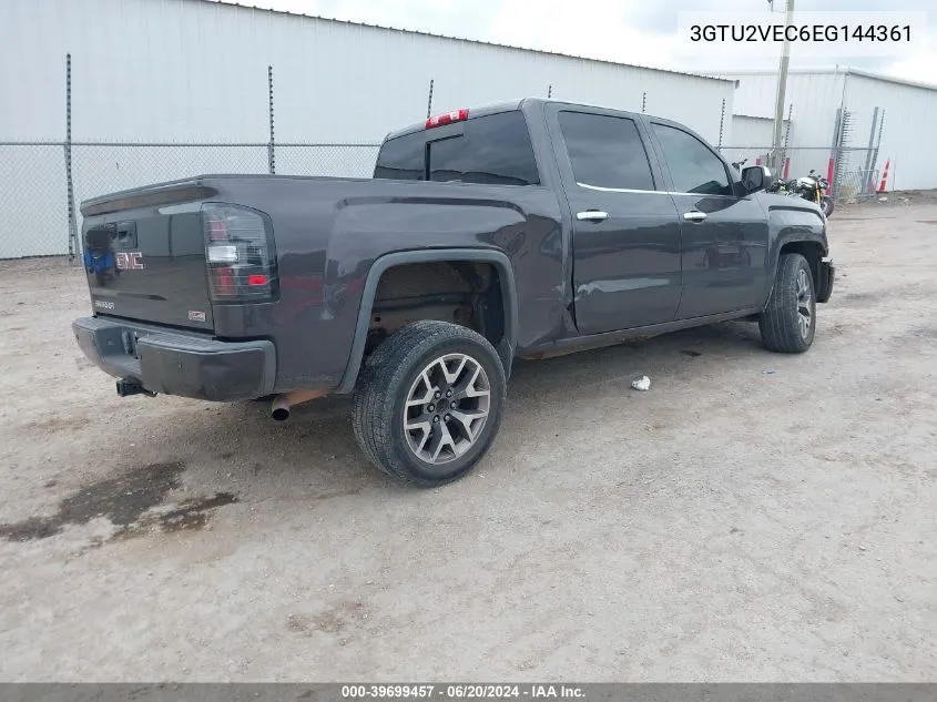 2014 GMC Sierra 1500 Slt VIN: 3GTU2VEC6EG144361 Lot: 39699457