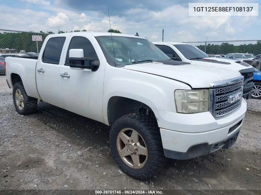 2014 GMC Sierra 2500Hd Denali VIN: 1GT125E88EF108137 Lot: 39701745