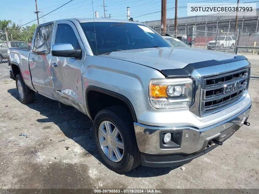 2014 GMC Sierra 1500 Slt VIN: 3GTU2VEC8EG387993 Lot: 39798553