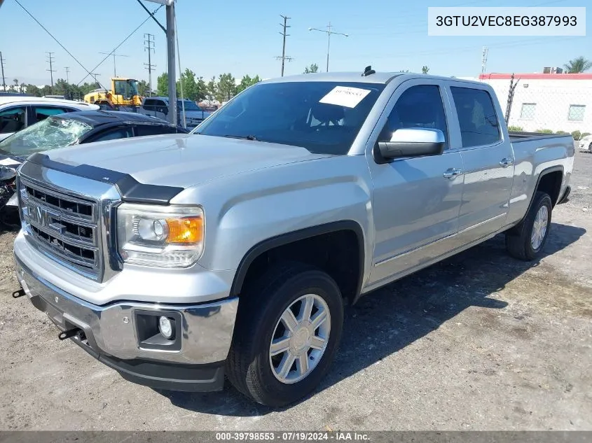 2014 GMC Sierra 1500 Slt VIN: 3GTU2VEC8EG387993 Lot: 39798553