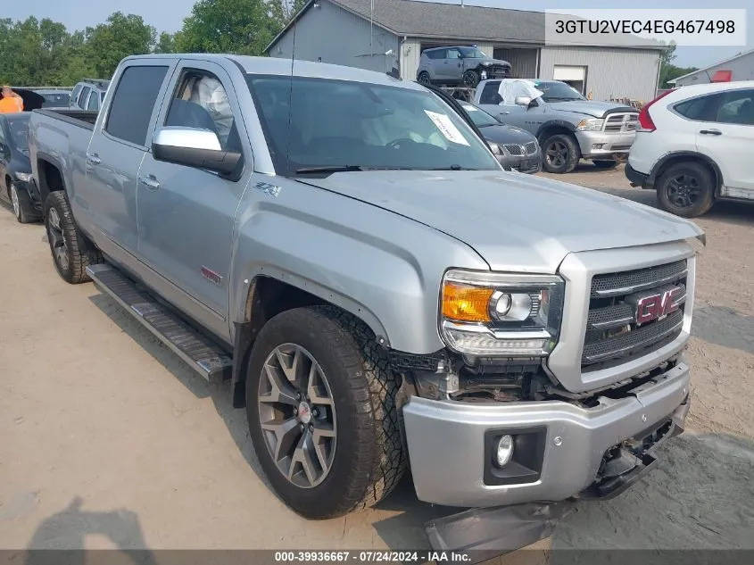 2014 GMC Sierra 1500 Slt VIN: 3GTU2VEC4EG467498 Lot: 39936667