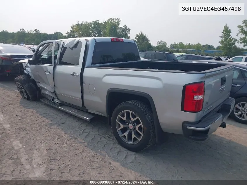 2014 GMC Sierra 1500 Slt VIN: 3GTU2VEC4EG467498 Lot: 39936667