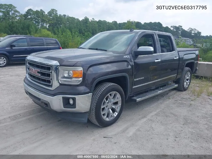 2014 GMC Sierra 1500 Slt VIN: 3GTU2VEC6EG317795 Lot: 40007850